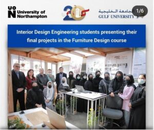 Interior Design Engineering Students Presenting their Final Projects in the Furniture Design Course